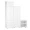 Шкаф 2х ств КЕОС с выдвижной штангой, 600х400х1800,  Белый