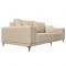 Прямой диван «Льюес», без механизма, экокожа, цвет бежевый