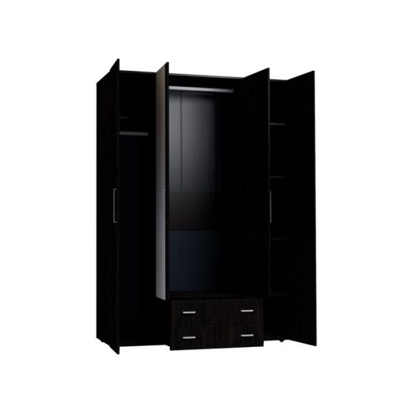 Шкаф для одежды и белья «Монако 555», 1600 ? 579 ? 2300 мм, цвет венге