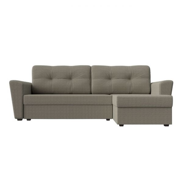 Угловой диван «Амстердам лайт», еврокнижка, правый угол, цвет корфу 02