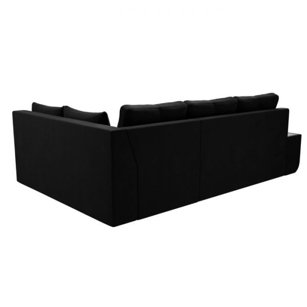 Угловой диван «Амадэус», правый угол, микровельвет, цвет коричневый