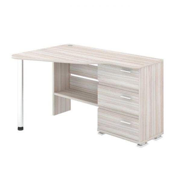 Стол СР-322С, угол левый, 1340 ? 900 ? 740 мм, цвет белый жемчуг