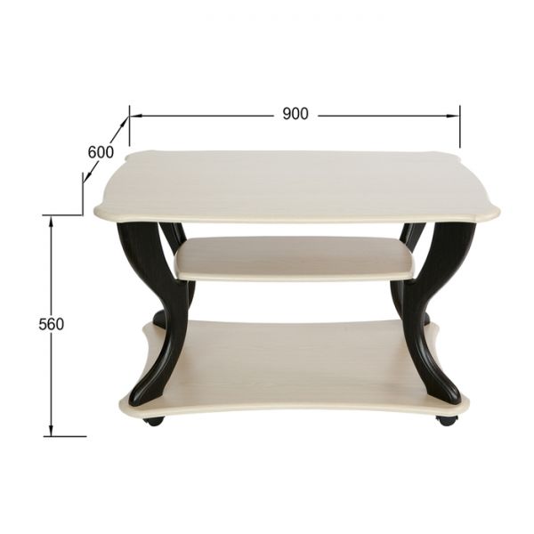 Стол журнальный «Маэстро», сж-02, 900 ? 600 ? 560 мм, цвет дуб / венге