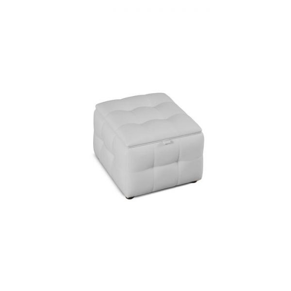 Квадратный пуф «Алеро», 540 ? 540 ? 400 мм, экокожа, цвет взбитые сливки