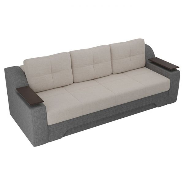 Диван прямой «Сенатор», механизм еврокнижка, экокожа, цвет бежевый