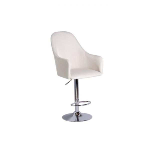 Барный стул Дэгни Мидеа 01 бежевый/ Хром