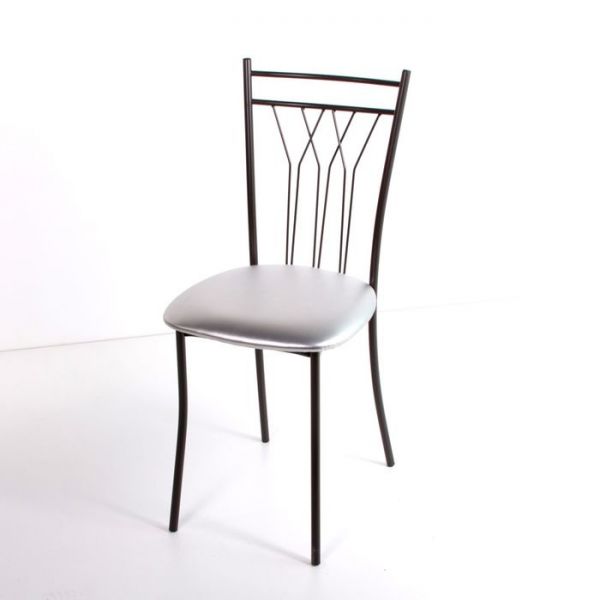 Стул на металлокаркасе Премьер СТ коричневый/слоновая кость