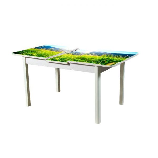 Стол "Люкс" раздвижной, 1200(1520)х800 мм, стекло, автоматический подъем, 245224078