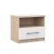 Комплект из двух прикроватных тумб «Аврора», 510 ? 372 ? 460 мм, цвет венге/дуб молочный