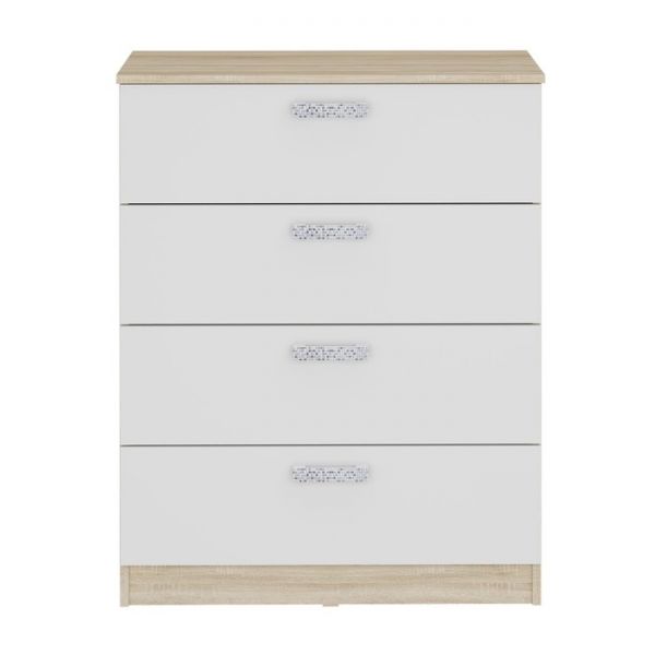 Комод «Салоу», 800 ? 450 ? 1004 мм, цвет дуб сонома / перламутр