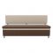 Кухонный прямой диван «Стайл», рогожка, цвет бежевый / коричневый