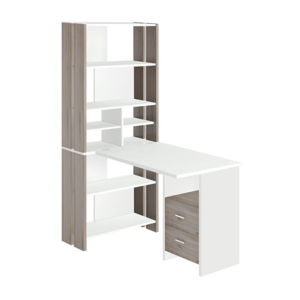 Компьютерный стол, 700 ? 1322 ? 1785 мм, цвет белый жемчуг