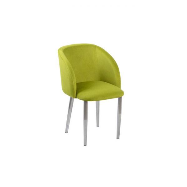 Стул Милли Вельвет 53 мокко/ Стандарт металл хром люкс