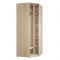 Шкаф ШУ Зеркало/Зеркало РИВЬЕРА 850х850х2100 фасады ПВХ Белый/корпус Дуб Сонома