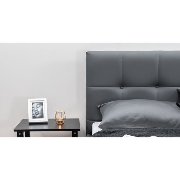 Кровать Хлоя, 1800х2000, ортопедическое осн+ПМ, Пегасо лайт грей/Серый