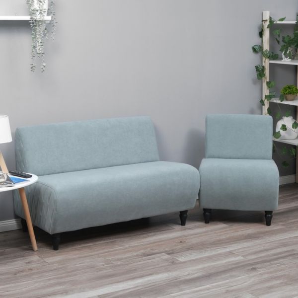 Диван "Буно" велюр Vivaldi светло-серый