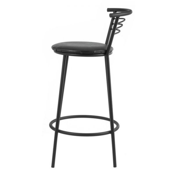 Стул барный "Мах" черный/черный