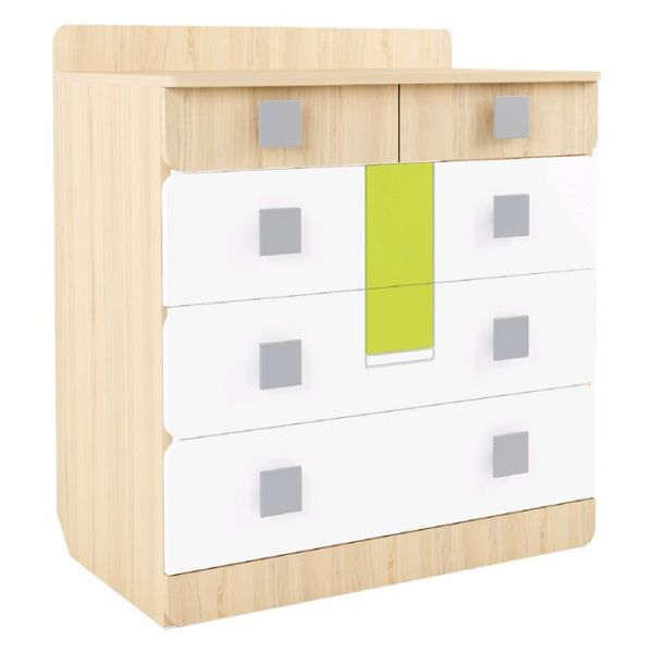 Комод  «Стиль 9.1», 800 ? 460 ? 900 мм, цвет туя светлая / лайм