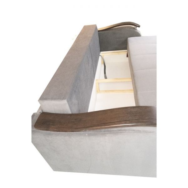 Прямой диван «Ливерпуль 2», еврокнижка, блок независимых пружин, велюр, цвет бежевый