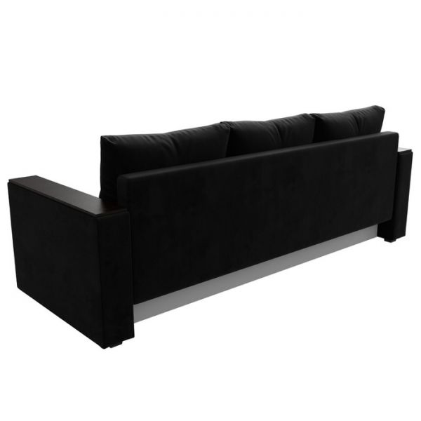 Диван прямой «Атланта лайт», без стола, еврокнижка, велюр, цвет, цвет бежевый