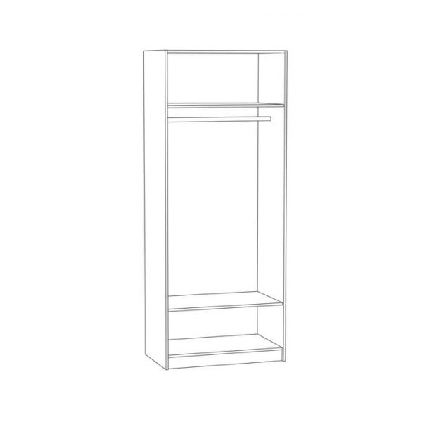 Шкаф 2х ств Альфа 13.42, 868х529х2177, Лайм зеленый