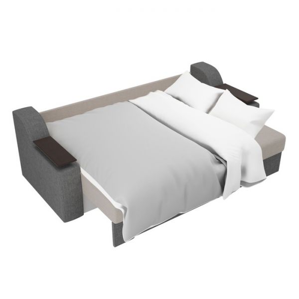 Диван прямой «Сенатор», механизм еврокнижка, экокожа, цвет бежевый