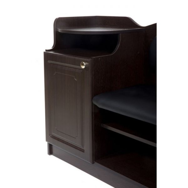 Банкетка №1, 900х430х920, Венге/Черный(118)