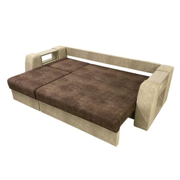 Диван-трансформер «Оптимус», цвет эмилия милк / эмилия дарк браун