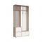 Прихожая Глория 105/02 с зеркалом, 1030х360х2070, Дуб Винтаж Оксид/ Белый шагрень