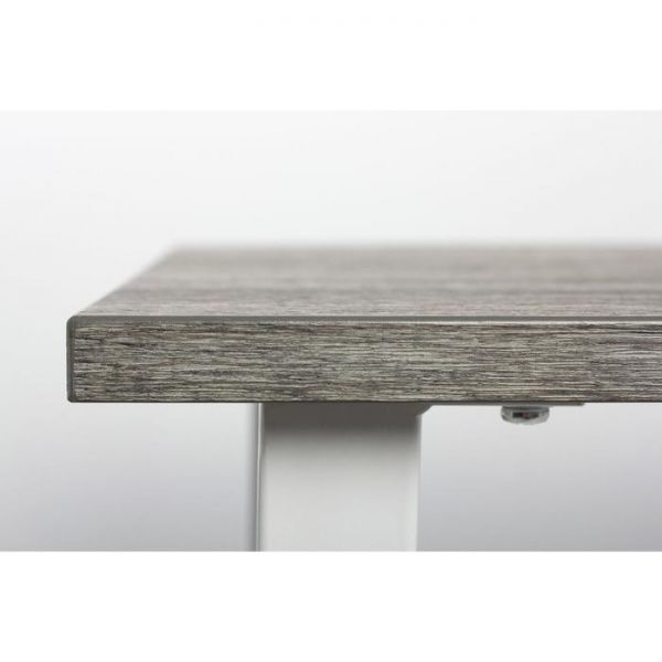 Стол АТЛАНТ-12 1300/1800*800х750 Сосна Пасадена/Опора АТЛАНТ-Белый глянец