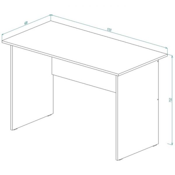 Стол письменный СП-5 750х1200х600 Ясень Шимо Светлый/Темный