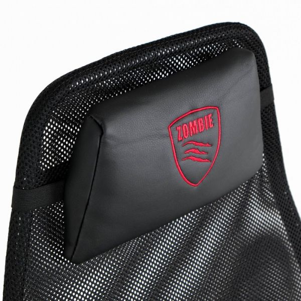 Кресло игровое Zombie ONE черный, TW-01 3C11 сетка/ткань, с подголовником, крестовина металл