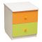 Тумба прикроватная «Радуга», 410 ? 440 ? 468 мм, цвет белый/оранжевый/жёлтый