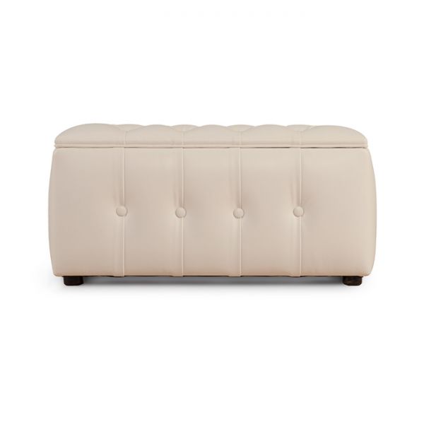 Прямоугольный пуф «Алеро», 800 ? 430 ? 410 мм, цвет взбитые сливки