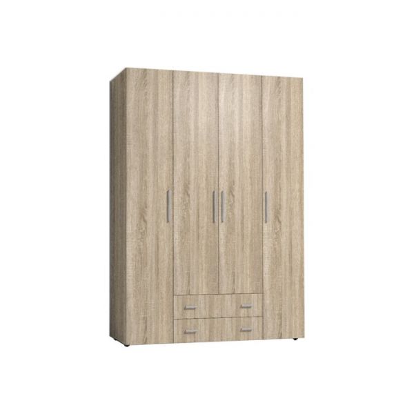 Шкаф для одежды и белья «Монако 555», 1600 ? 579 ? 2300 мм, цвет дуб сонома