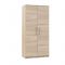 Шкаф 2-х дверный «Аврора», 1004 ? 574 ? 2118 мм, цвет венге / дуб молочный