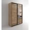 Шкаф-купе «Акцент-Лайт ДЗ», 1000 ? 600 ? 2310 мм, ЛДСП, зеркало, цвет дуб крафт