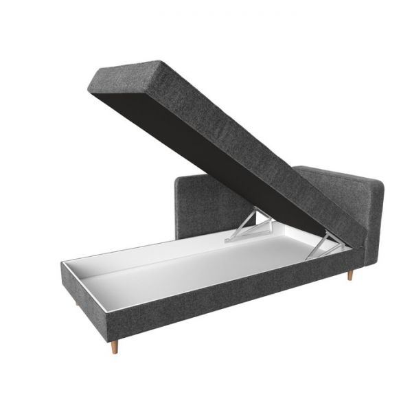 Кушетка «Прайм», рогожка, цвет серый