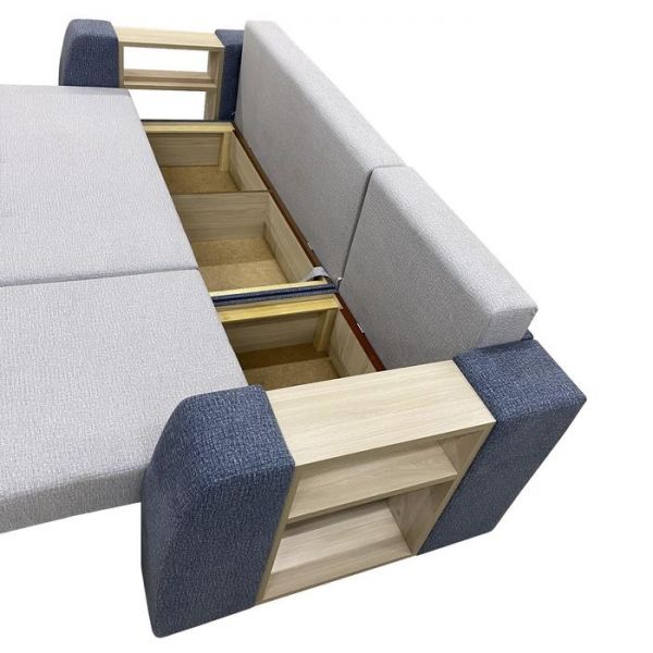 Диван-трансформер «Оптимус», цвет эмилия милк / эмилия дарк браун