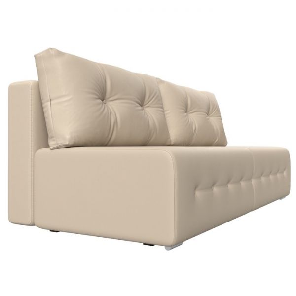 Прямой диван «Лондон», механизм еврокнижка, рогожка, цвет коричневый