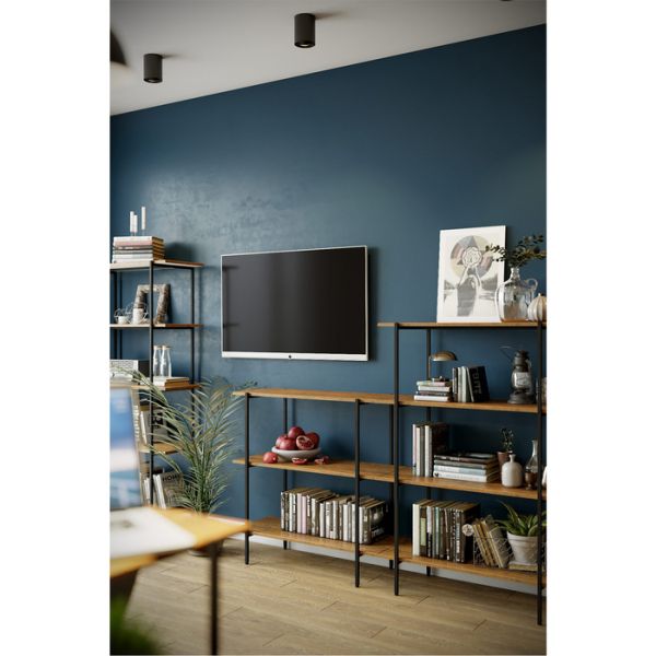 Стеллаж «Атлантик 905», 900 ? 363 ? 905 мм, цвет дуб американский