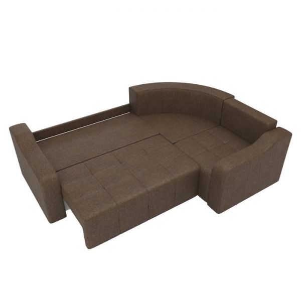 Угловой диван «Кембридж», механизм еврокнижка, рогожка, цвет бежевый