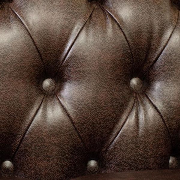 Диван "Честерфилд" 2х местный, экокожа, темно-зеленый