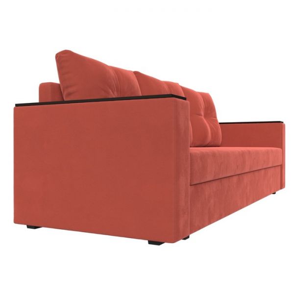 Диван прямой «Атланта лайт», без стола, еврокнижка, микровельвет, цвет бежевый