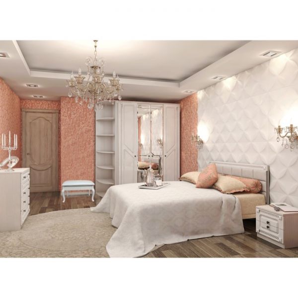 Шкаф четырёхстворчатый «Азалия 24», цвет бодега белая