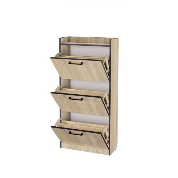 Обувной шкаф «Эльза 63», 600 ? 250 ? 1230 мм, цвет дуб сонома