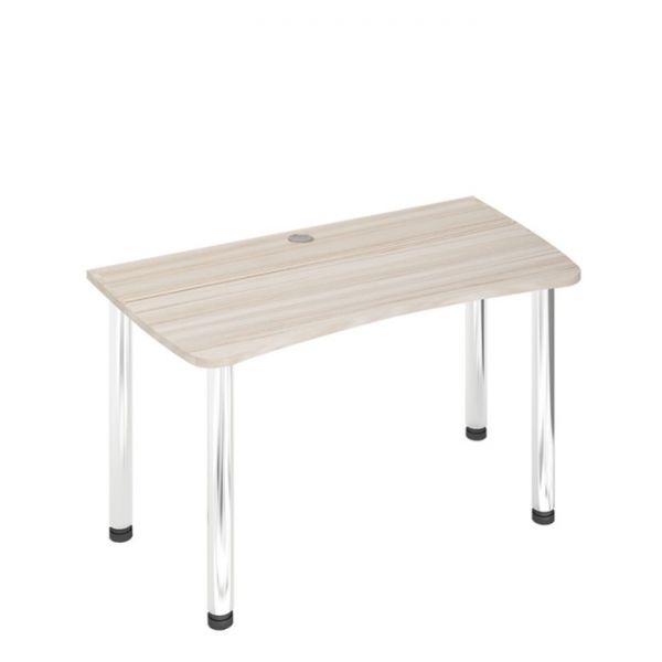 Стол СКЛ-Софт140МО, 1400 ? 750 ? 770 мм, цвет белый жемчуг