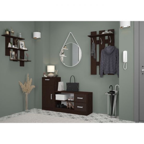 Обувница «Уфимка 2», 970 ? 355 ? 530 мм, цвет венге