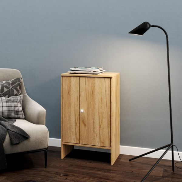 Шкаф книжный, 500х800х300, Дуб крафт золотой