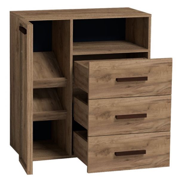 Тумба для обуви Nature 89, 782 ? 405 ? 879 мм, цвет дуб табачный craft